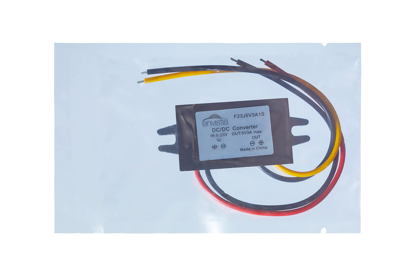 12V (8-23V) in to 5V Out DC-DC Converter Module 3A 15W with Flying Leads