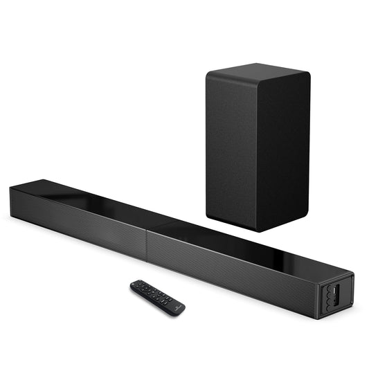LARKSOUND 2.1 CH Sound Bar with Subwoofer, 31" Soundbar for Smart TV with HDMI, Optical, AUX, Bluetooth, USB - Surround Sound System