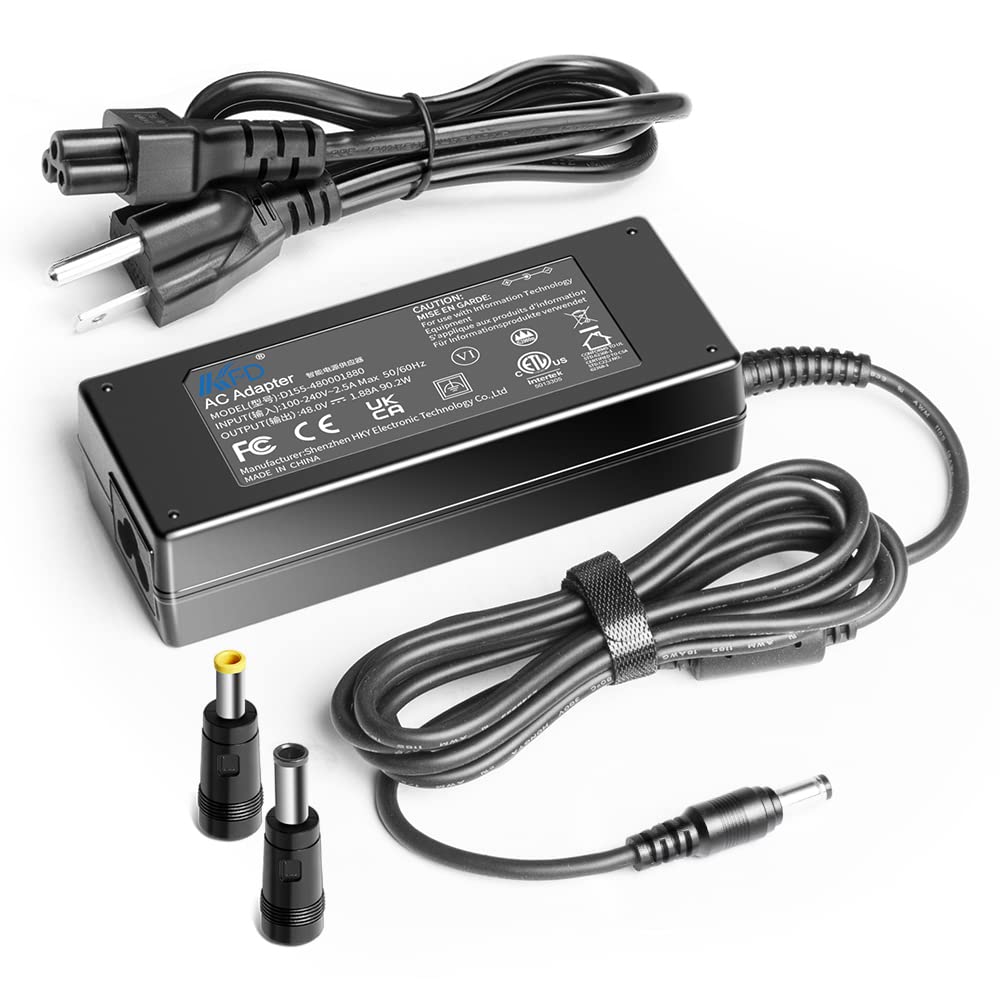 KFD 48V AC DC Adapter for Reolink RLN8-410 Swann NVR DVR Video Recorder NVR8-7085 NVR8-7300 NVR8-7450 NVR-87400 NVR8-8580 Lorex LNR110 LNR118 Q-See…