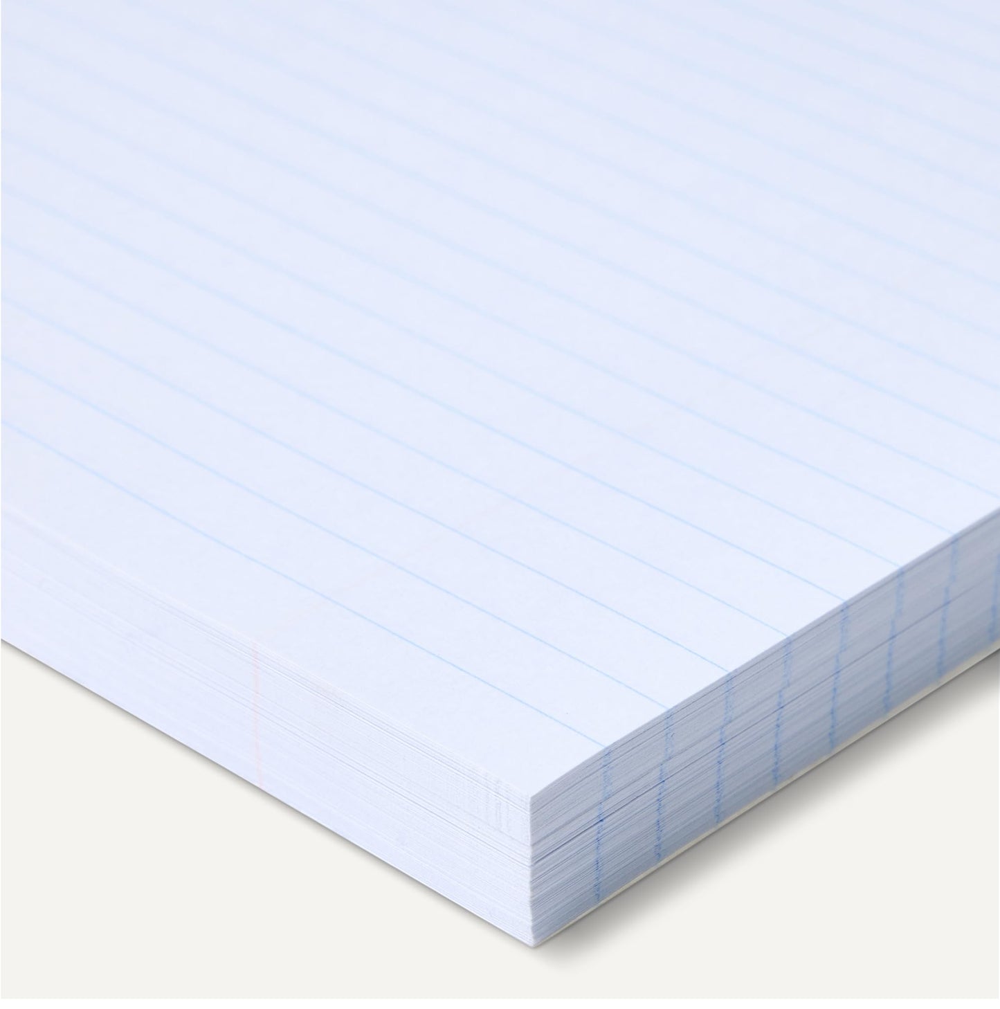 Amazon Basics Loose Leaf Paper, College Ruled Reinforced, 150 Sheets, 11" x 8.5", White, No Binding