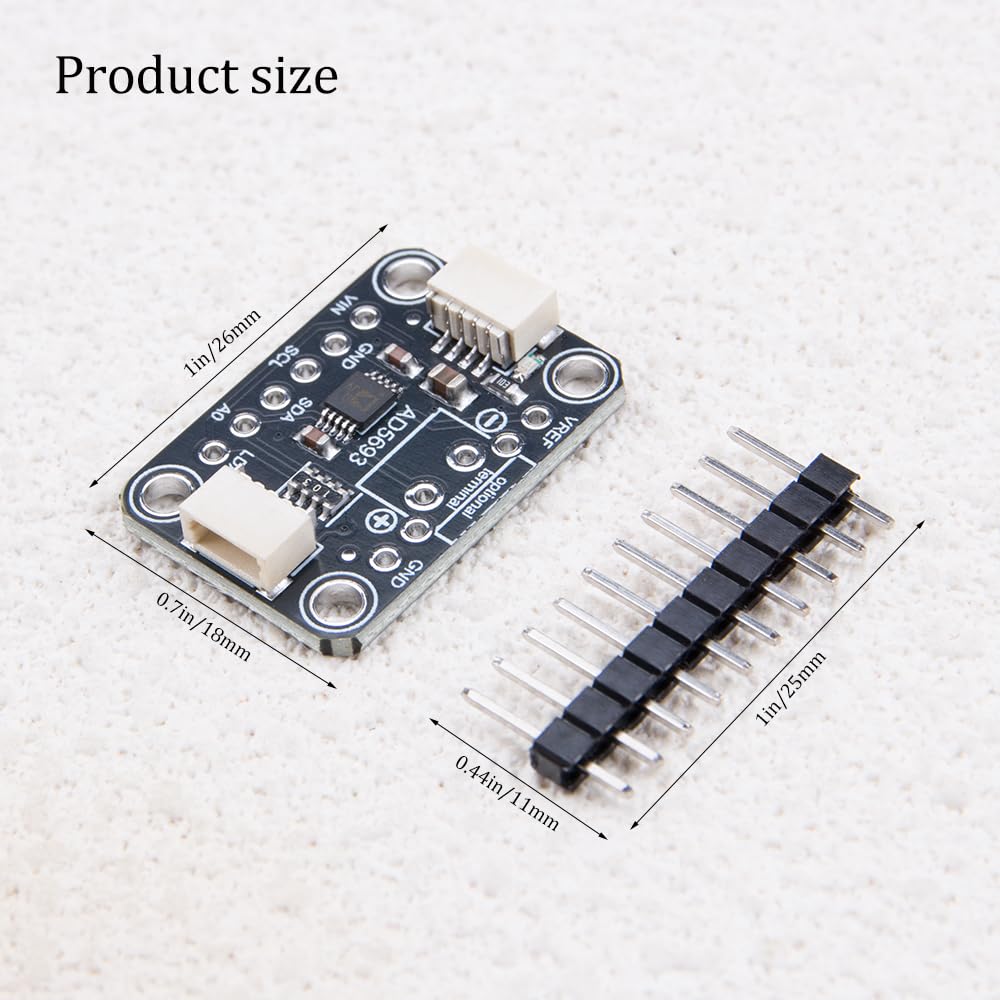 ZORZA 1Pcs AD5693R High Precision 16Bit DAC Board Digital to Analog Module with I2C Interface for Development Projects