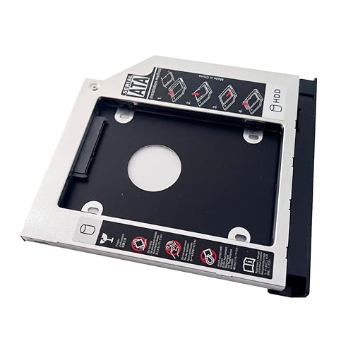 2nd HDD SSD Hard Drive Optical Frame Caddy Tray for Lenovo Thinkpad L560 L570 only with Bezel Front Panel Faceplate Metal Bracket Holder