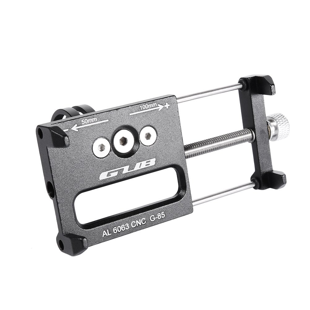 GUB Bicycle & Motorcycle Phone Mount, Aluminum Alloy Universal Bike Handlebar Phone Mount Holder Adjustable Compatible with iPhone X XR Xs 7s 8