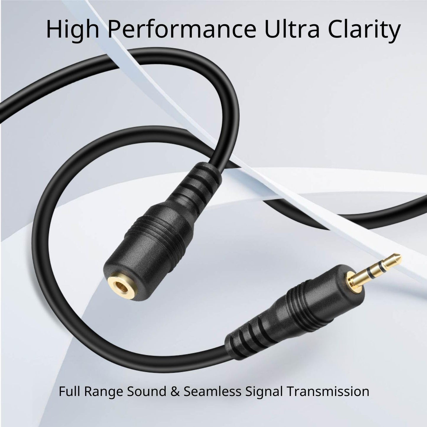TNP 2.5mm Extension Cable (15 Feet) - Male to Female Adapter Extender Stereo Audio Sub Mini Subminiature Jack Adapter Wire Cord Plug Connector…
