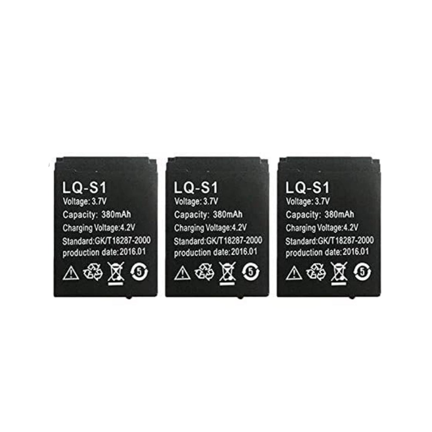 3 Pieces of LQ-S1 Battery for DZ09 Watch LQ-S1/AB-S1/RYX-NX9/ and Other Universal Batteries