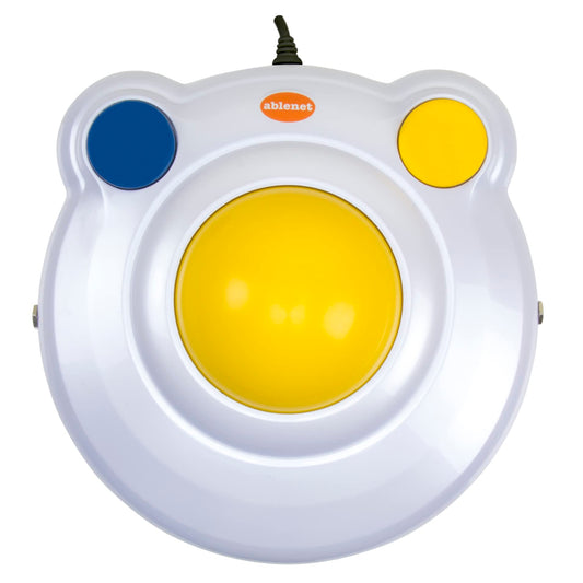 AbleNet BIGtrack 2 Trackball - Adaptive Mouse for Special Needs and Users Who Lack Fine Motor Skills - Big Trackball Mouse with 2 Mice Buttons