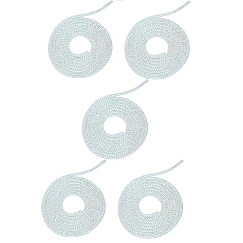 5pcs Laser Spiral Cable Protectors - Charger/USB Data Cable Sleeves | Headphone Cord Savers for Phones, Earphones | Pet Chew Prevention, Durable Cable