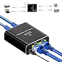 Aimery Ethernet Splitter High Speed Gigabit, 1000Mbps Ethernet Splitter 1 to 3[3 Devices Simultaneous Networking], RJ45 Splitter Adapter with USB