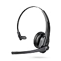 Thauker Bluetooth Headset with Microphone, Mute Button, Noise Cancelling Mic, On Ear Headphone Bluetooth 5.0 34H with USB Adapter for Black
