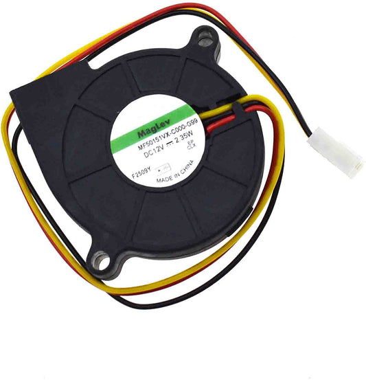 MF50151VX-C000-G99 DC12V 2.35W 5015 3 Wires 2 Wires Server Square Cooling Fan Blower Fan (3-Wire)