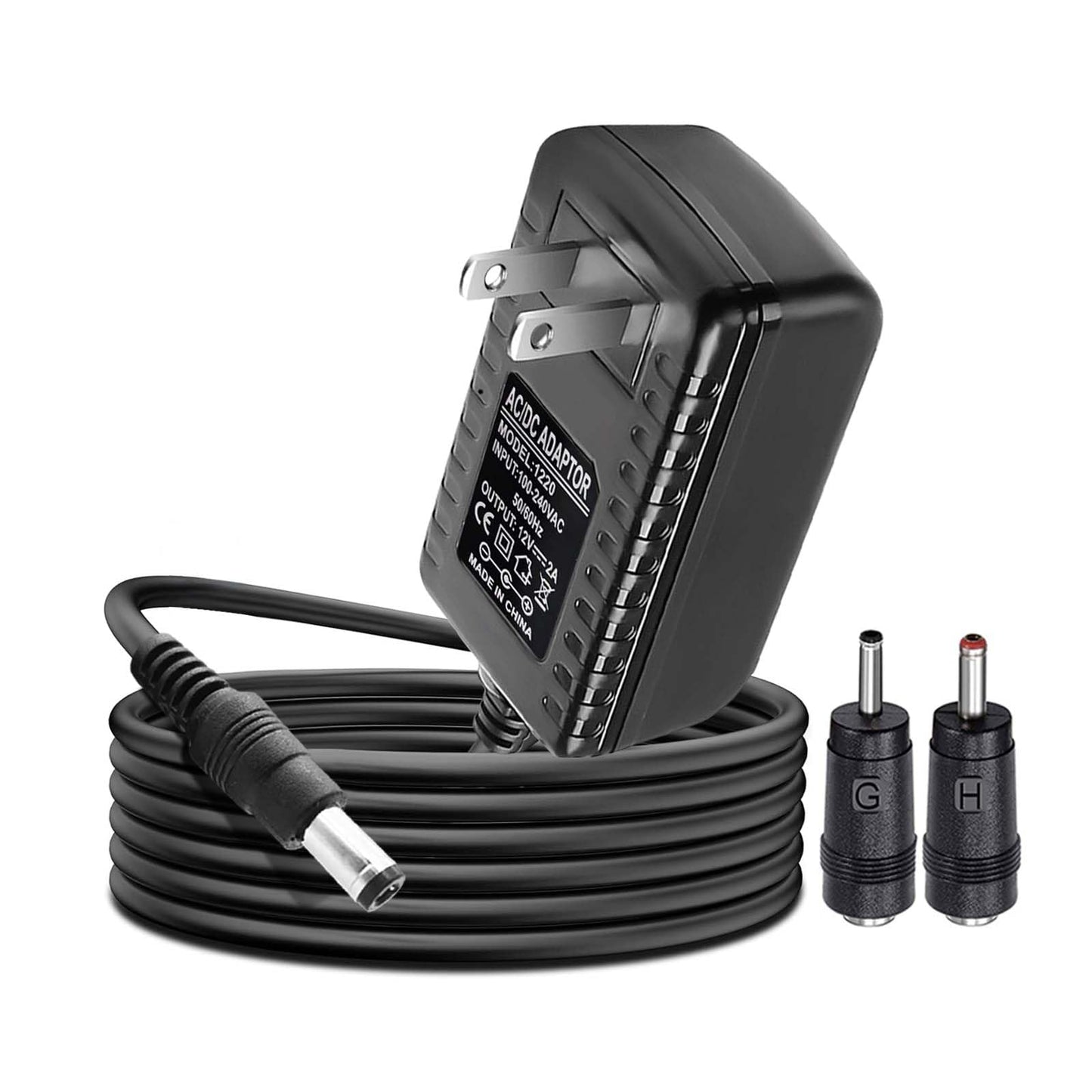 12V AV/DC Charger Power Cord Compatible with National Geographic Rock Tumbler Power Supply Adapter