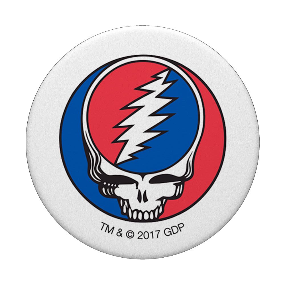 Grateful Dead Grateful Dead Steal Your Face PopSockets Stand for Smartphones & Tablets PopSockets PopGrip: Swappable Grip for Phones & Tablets