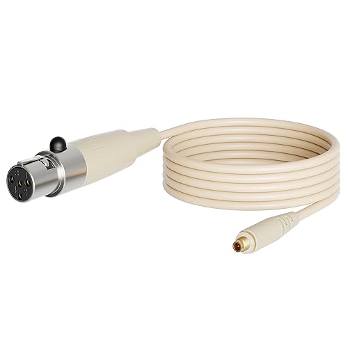 J K Mini XLR TA4F Detachable Cable for JK MIC-J 071S Headset Headworn Microphone