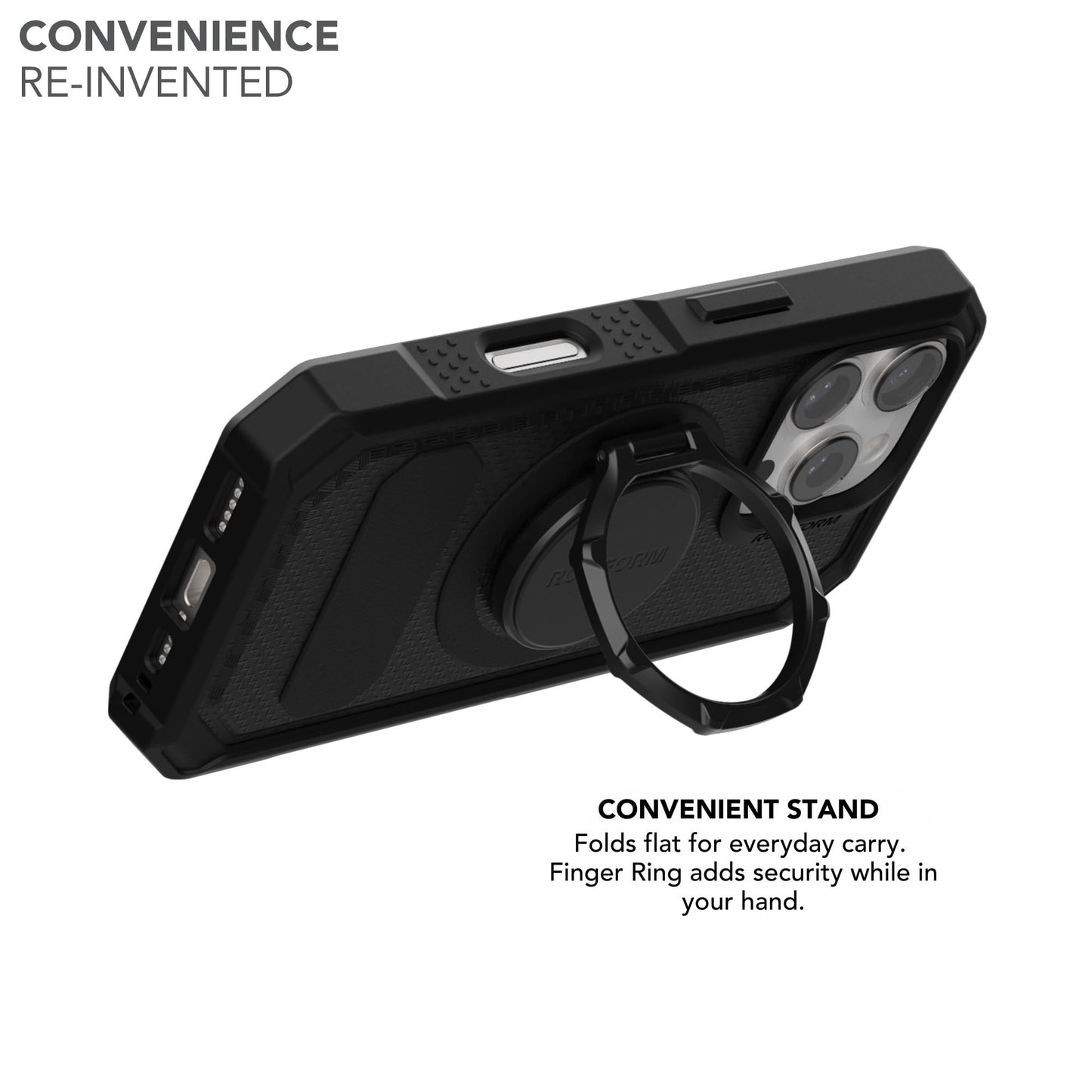 Rokform - Magnetic Sport Ring Grip and Stand, Version 2, Metal Cell Phone Holder, Specially Designed for Rokform iPhone, Samsung, & Pixel ROKLOCK