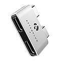 Afterplug Dual USB?C Extender for MacBook with Case, 2-Port Pass?Through Adapter for Thunderbolt 5/4/3 & USB4 - 240W PD, 8K Video, 80Gbps Data
