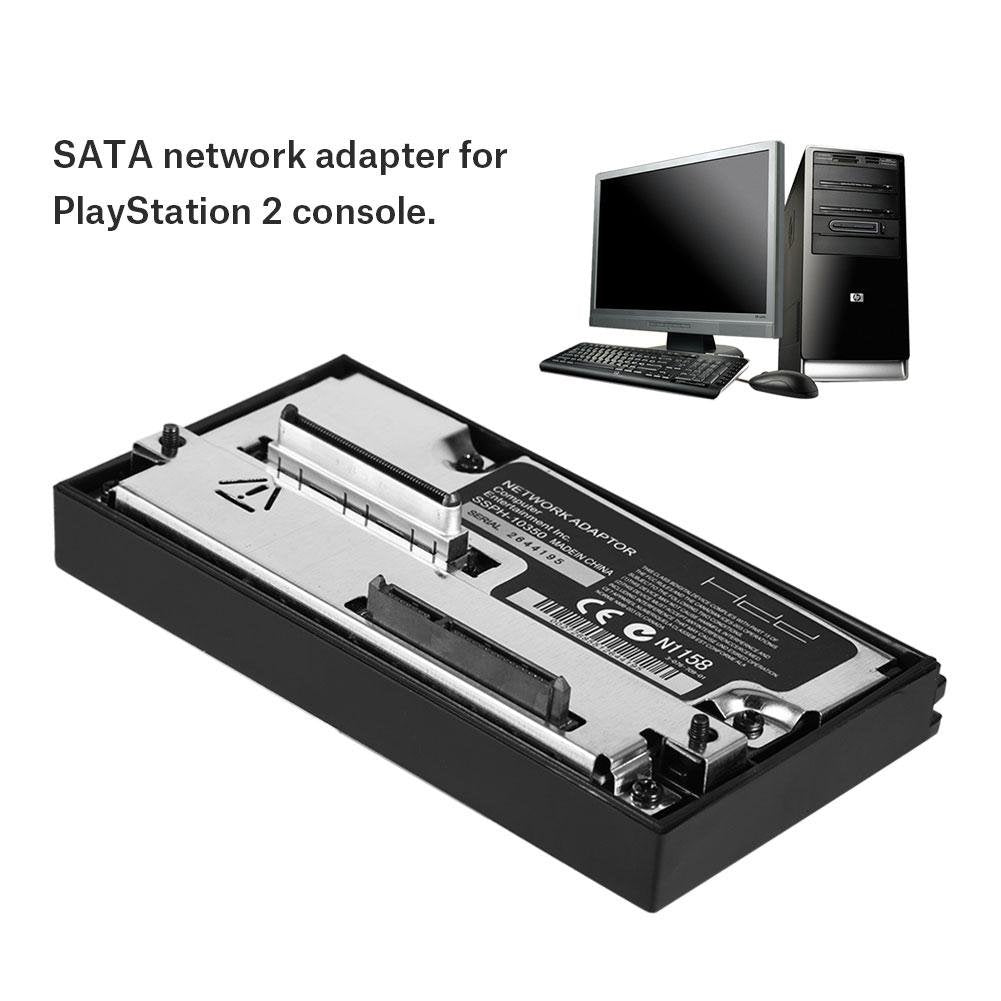 Zopsc SATA Network Adapter, ABS SATA Network Adaptor Interface HDD Adapter Hard Disk for 2 No IDE
