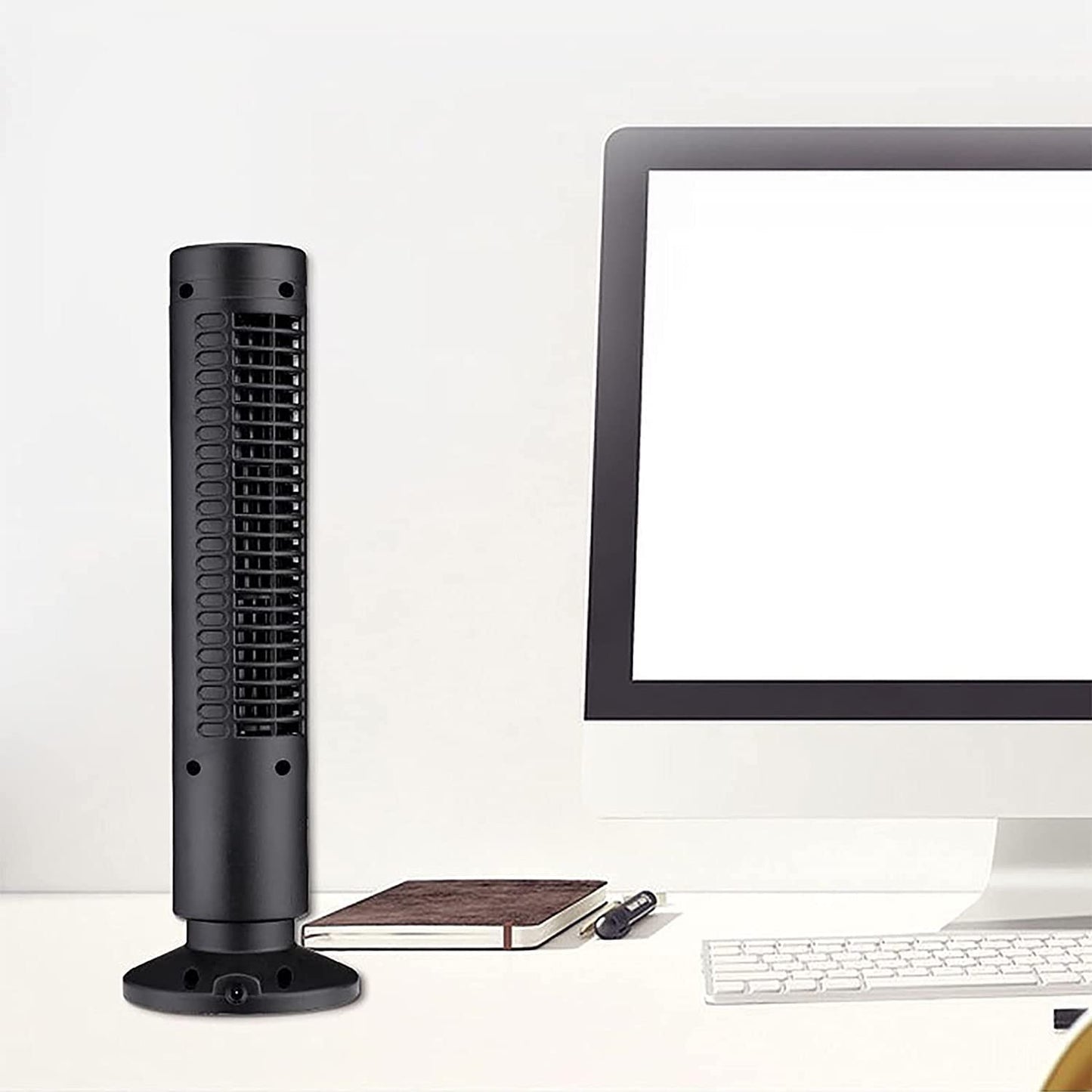 YWangQiang New Version USB Tower Fan Bladeless Fan Tower Electric Fan Mini Vertical Air Conditioner, Bladeless Standing Fan for Bedroom, Household