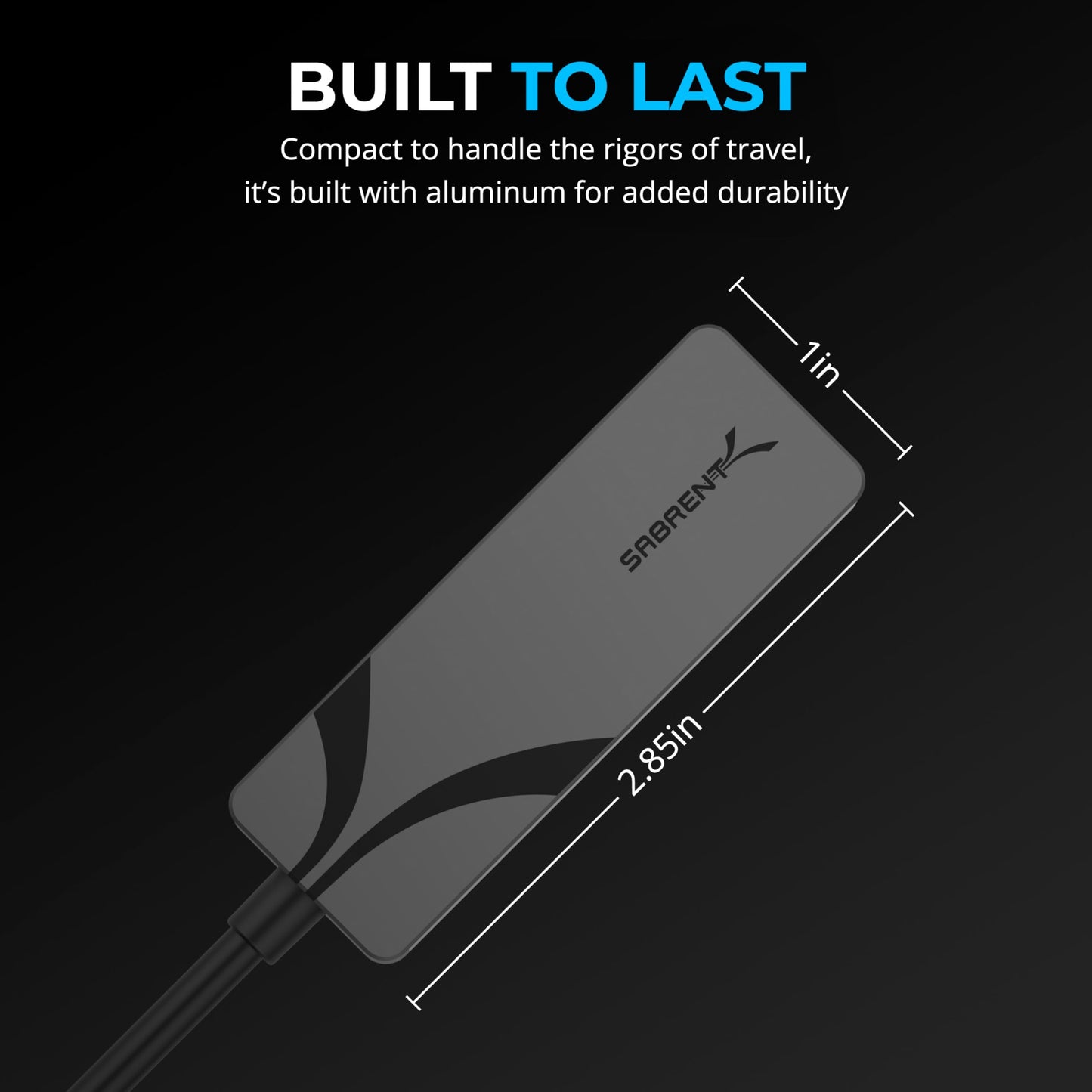 SABRENT USB-C to 2.5Gbps Ethernet Adapter, Multi-Gig (NT-25GA)