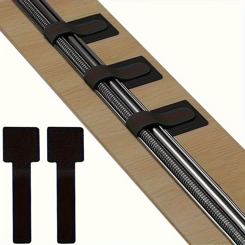 10Pcs Self-Adhesive Cable Ties, Strong Adhesive No Glue Needed, Nylon Wire Organizers for Home Office Desk Chair Cable Management
