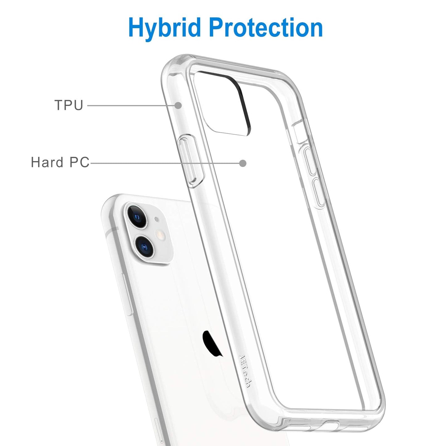 JETech Case for iPhone 11, Anti-Yellowing, Clear