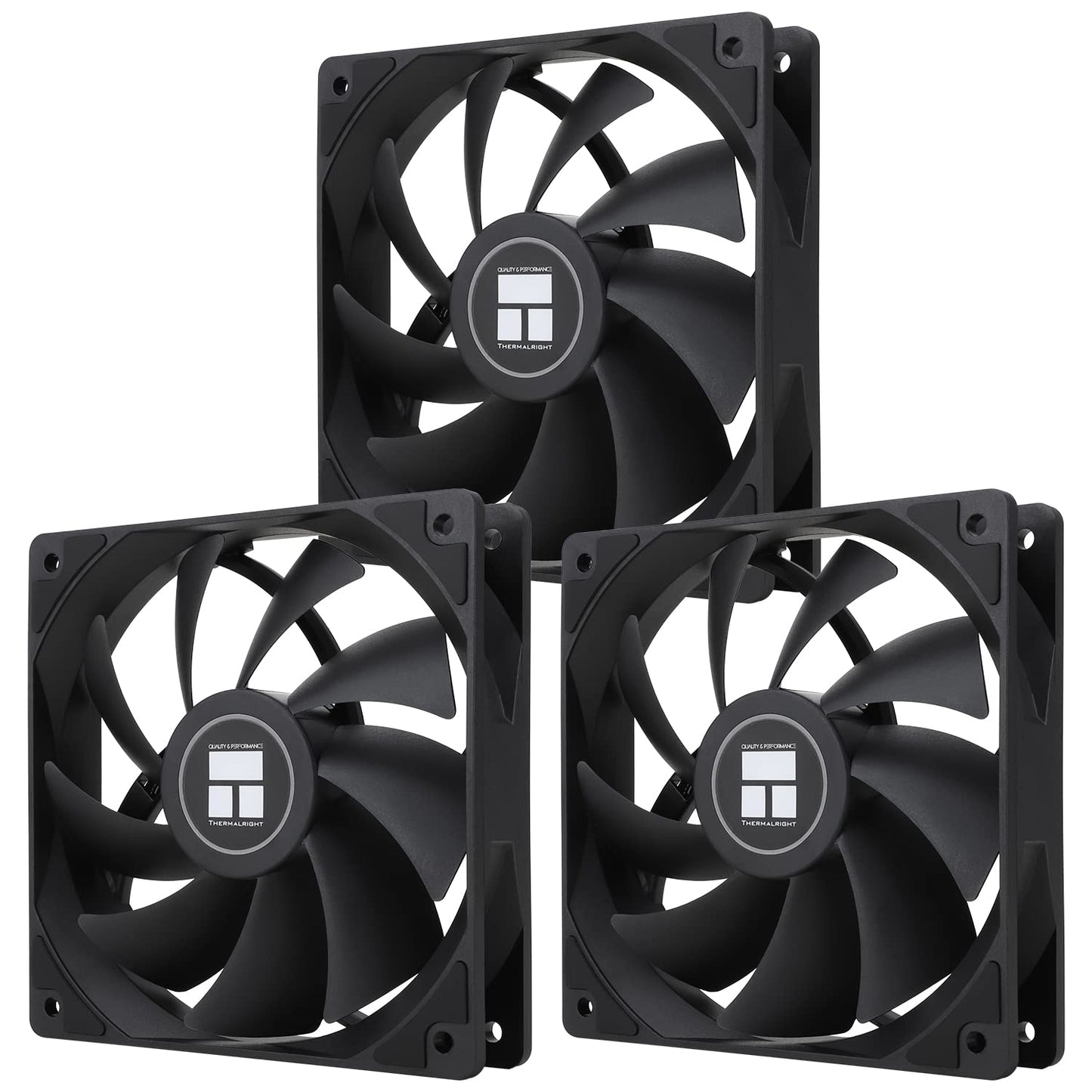 Thermalright TL-C12C X3 CPU Fan 120mm Case Cooler Fan, 4pin PWM Silent Computer Fan with S-FDB Bearing Included, up to 1550RPM Cooling ?3 Quantities?