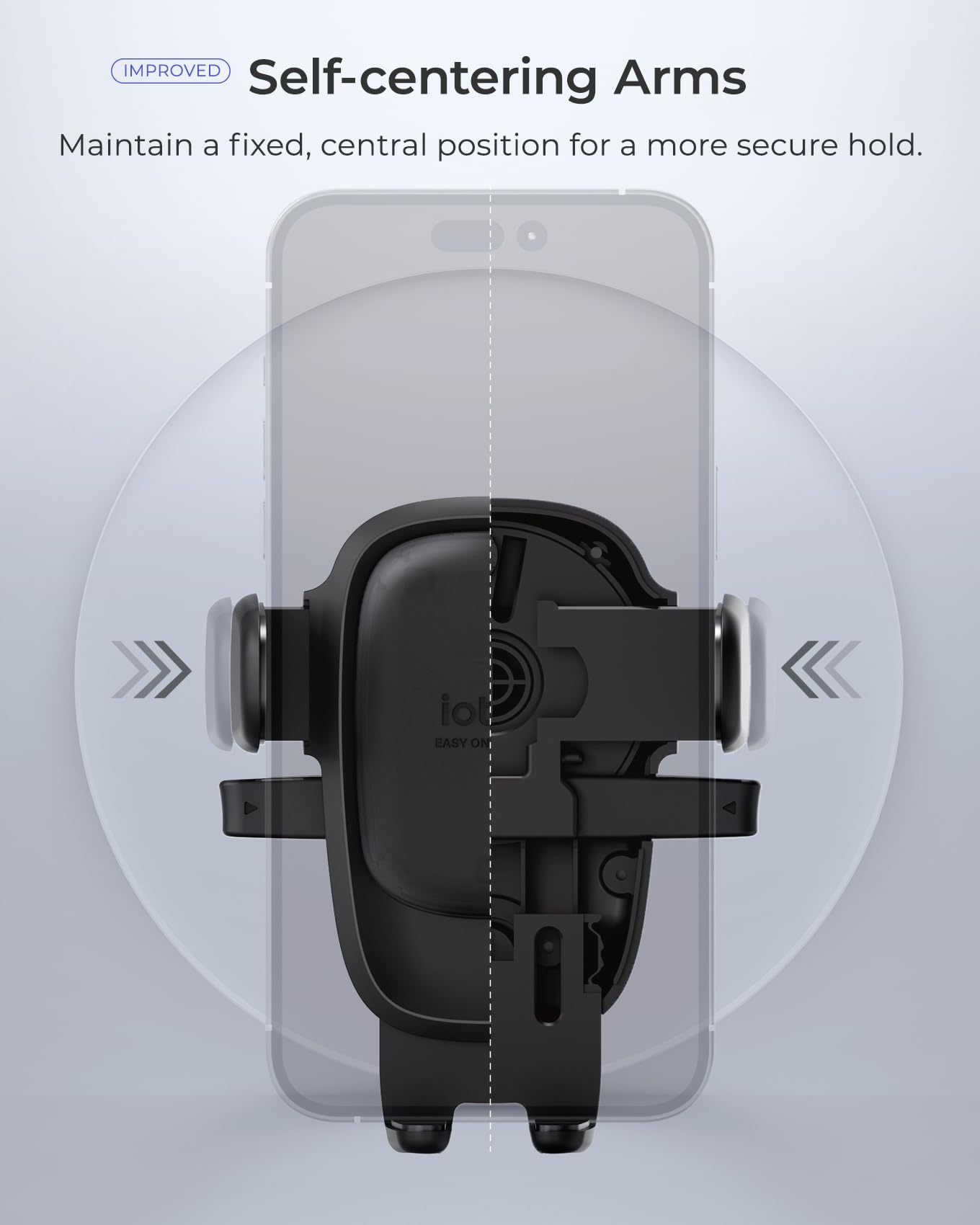 iOttie Easy One Touch Advanced Universal Car Mount Dashboard & Windshield Suction Cup Phone Holder for iPhone, Samsung, Google, All Smartphones