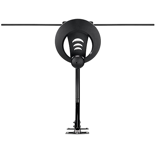 ClearStream Antennas Direct 1MAX Indoor Outdoor TV Antenna, UHF VHF, Multi-Directional, 40+ Mile Range, 4K 8K UHD NEXTGEN TV - w/ 20-inch Mast (Black)