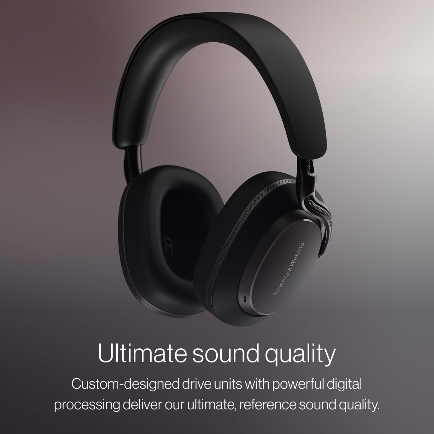 Bowers & Wilkins Px8 S2 Wireless Over-Ear Headphones, Active Noise Cancelling & Transparency Mode, High-Res Playback, 30H Playtime with Quick Charge