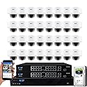 GW Security 32 Channel UltraHD 4K Motorized Zoom NVR Security Camera System - 32 x 8MP 2.7-13.5mm 5X Optical Zoom Face Recognition/Human/Car AI