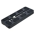 HITHUT PU-100 100mm Universal Quick Release QR Plate with D-Ring Screw for Tripod Monopod Ball Head DSLR Camera, Arca-Swiss Compatible