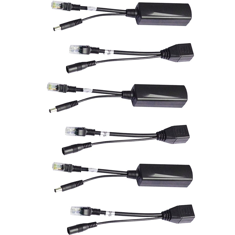 POE Kit,COOSO PoE Splitter Kit and Passive PoE Injector Compatible with Most Switches and HD Cameras.24V to 12V,3Pairs