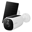 youkey Solar Security Camera Wireless Outdoor 2.5K, 24/7 Recording, No Subscription AOV Cameras for Home Security with Solar Panel, AI Detection