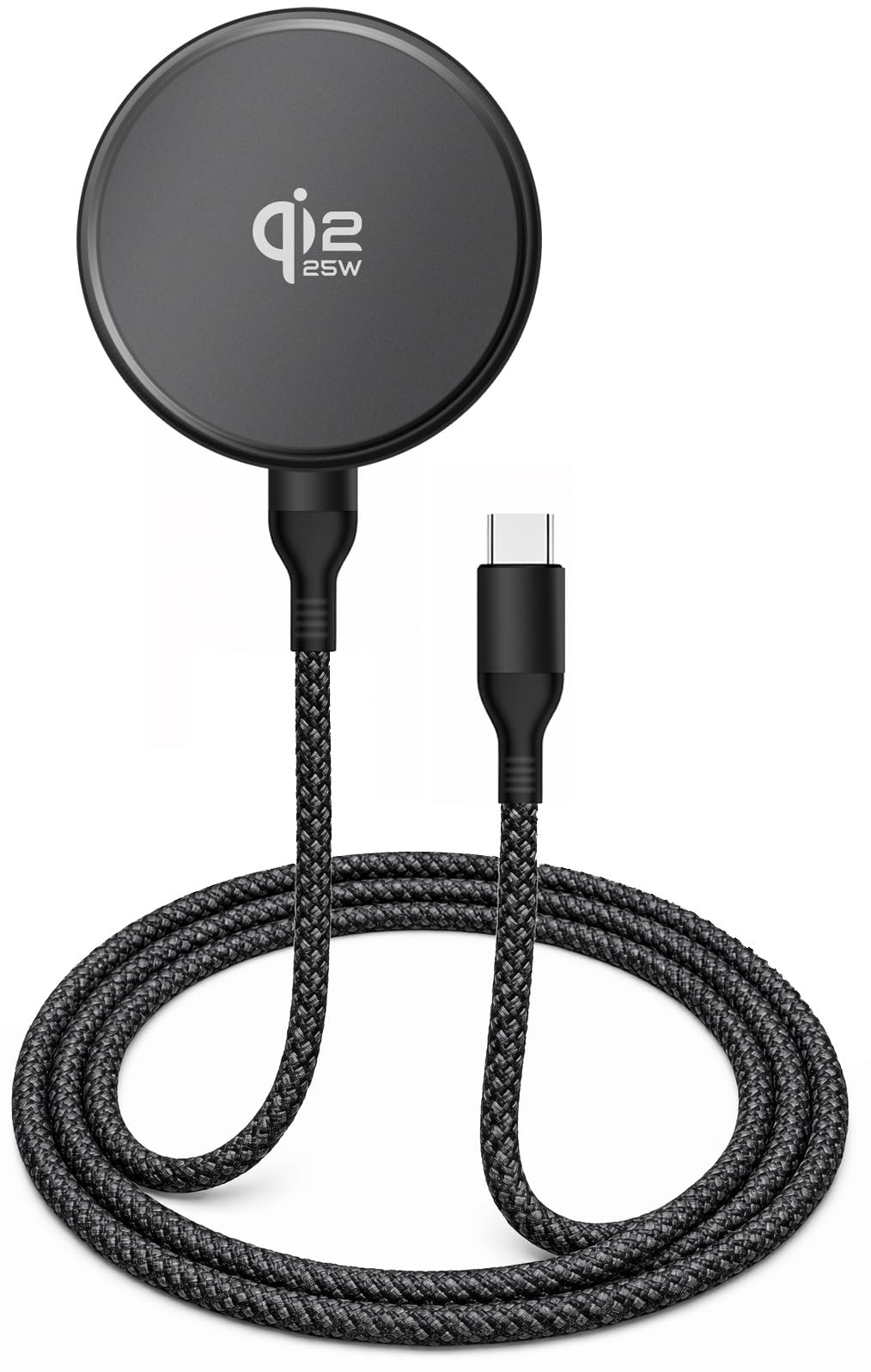 Galvanox 25W Magnetic Wireless Charger for Pixelsnap - Qi2.2 Fast Charging Pad (Compatible with MagSafe) 6FT USB-C Braided Cable for Pixel 10 Pro XL
