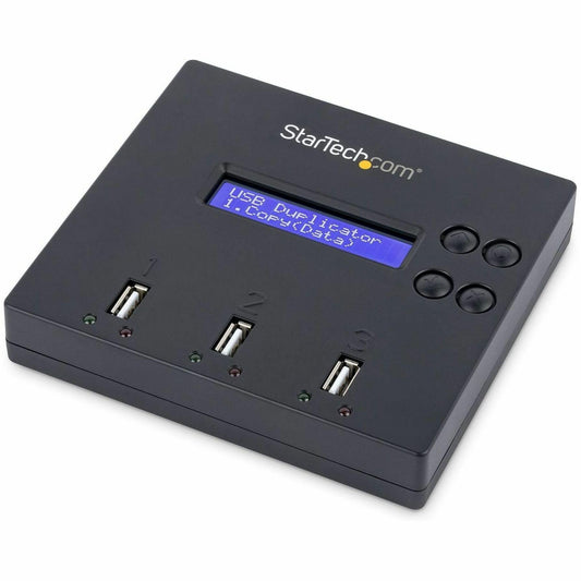 StarTech.com Standalone 1 to 2 USB Flash Drive Duplicator / Cloner / Eraser, Multiple USB Thumb Drive Copier / Sanitizer, System File /