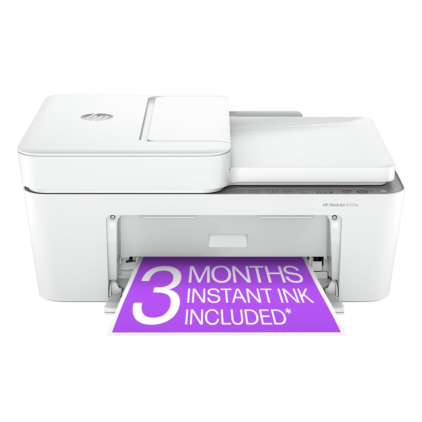 HP DeskJet 4255e Wireless All-in-One Color Inkjet Printer, Scanner, Copier, Best-for-Home, 3 Month Instant Ink Trial Included (588S6A) (Renewed)