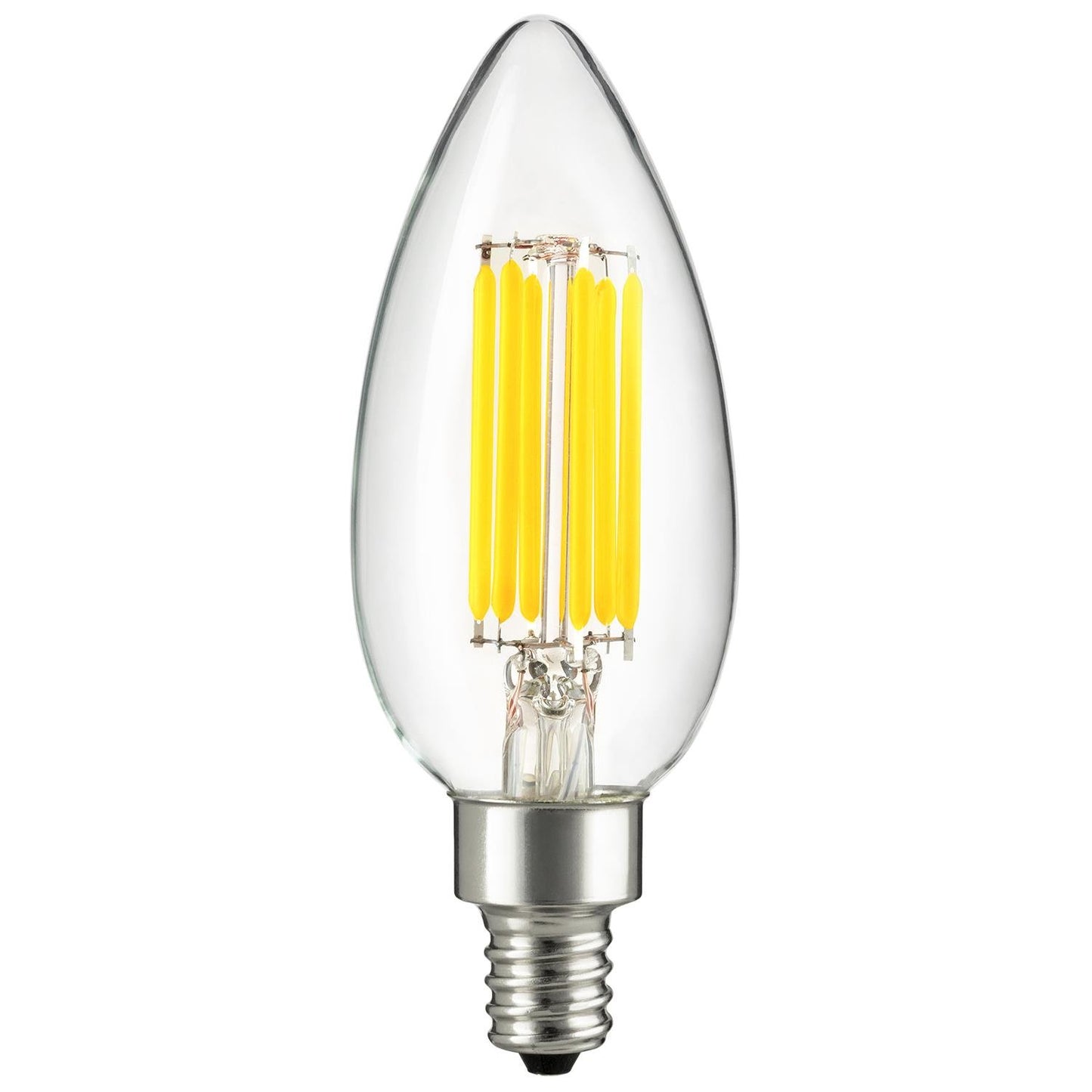 LED Filament Chandelier Torpedo Tip Bulb 27K - 1 Pack