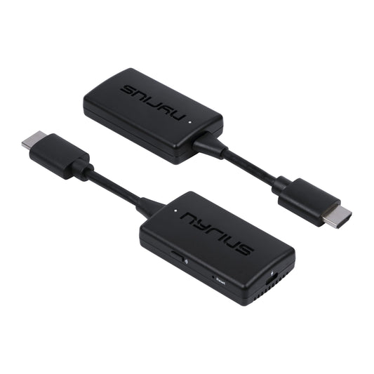 Nyrius Orion Prime Wireless HDMI-to-HDMI Video Transmitter & Receiver, Plug & Play Extender, Stream Full HD 1080p up to 150ft from PC, Laptop