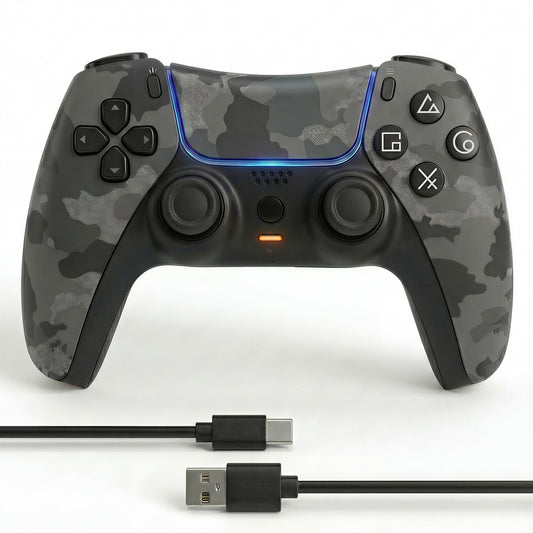 Autker Wireless Controller for PS5 with1500mAh Battery, Dual Vibration, 3.5mm Audio Jack, Speaker, 6-Axis Motion Gamepad Compatible with PS5 Slim/PS5