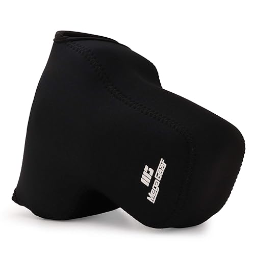 MegaGear MG1916 Ultra Light Neoprene Camera Case Compatible With Fujifilm X-T4, X-T5 (Xf16-80MM) - Black, PU Leather