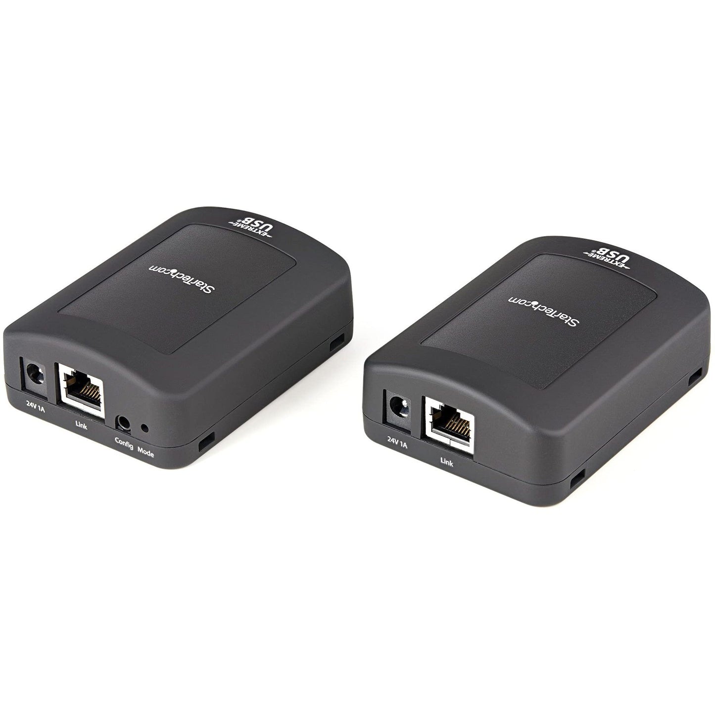 StarTech.com USB 2.0 Extender Over Cat5e/Cat6 Cable (RJ45) - Locally or Remotely Powered Industrial Metal USB Extender Adapter Kit w/ESD Protection