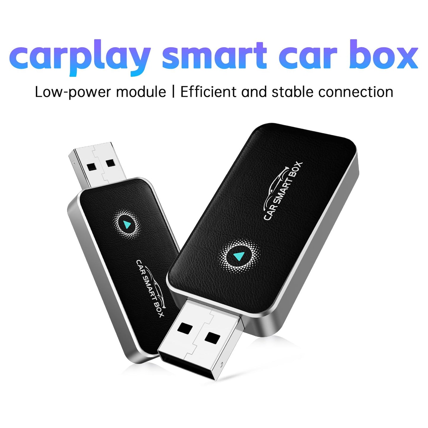 Wireless CarPlay Adapter for Apple iPhone & Android, 2-in-1 Carplay Wireless Adapter Plug-and-Play Convenience Car Accessories, No Latency Stable