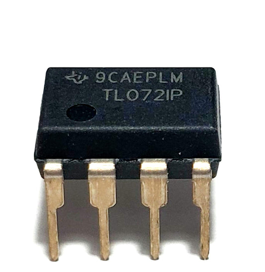 Juried Engineering TL072IP TL072 Dual Low-Noise JFET-Input Operational Amplifier Op Amp Breadboard-Friendly IC DIP-8 (Pack of 5)