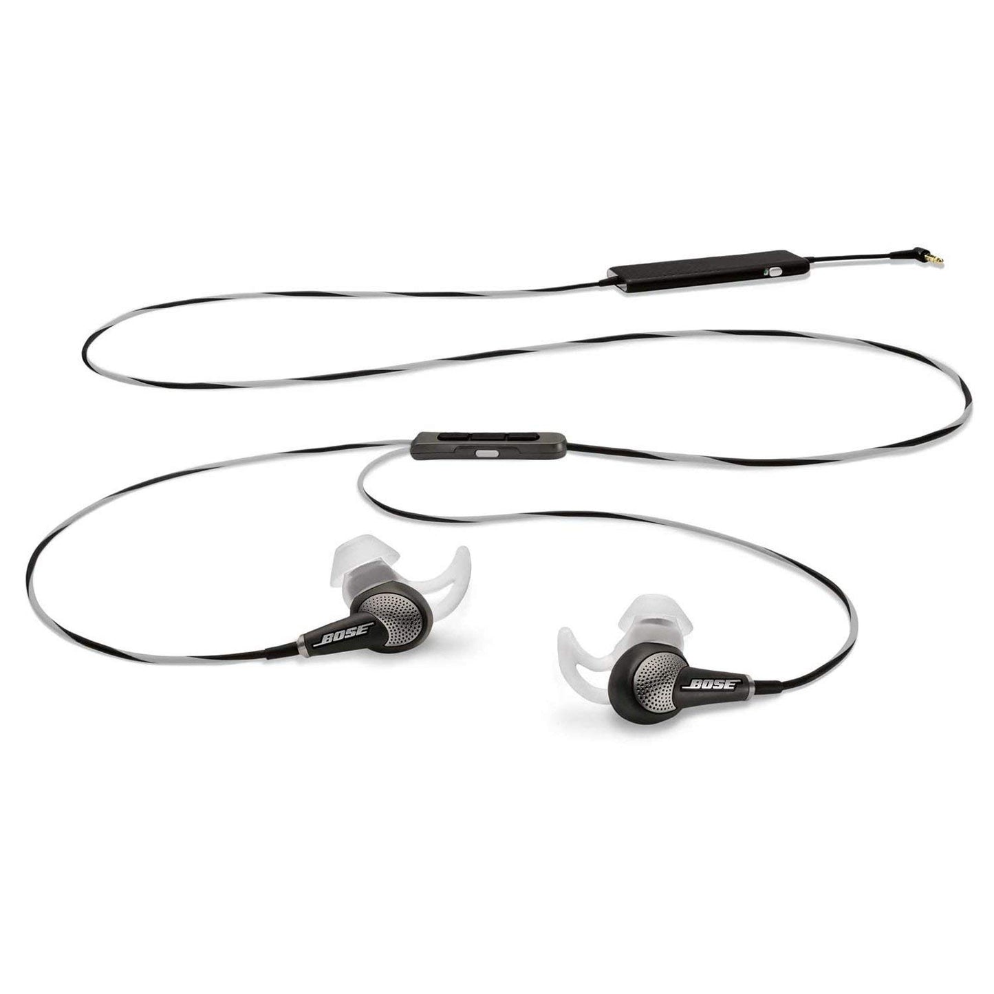 Bose QuietComfort 20i Acoustic Noise Cancelling Headphones, Black/White (Renewed)