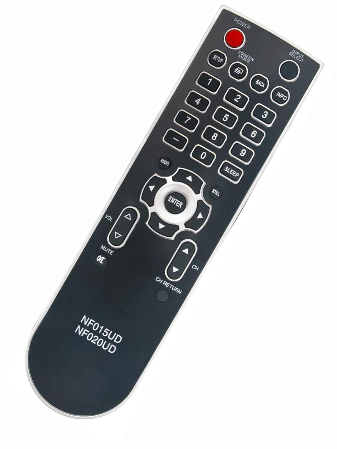 NF015UD NF020UD Remote Control Replaced for Emerson Sylvania TVs