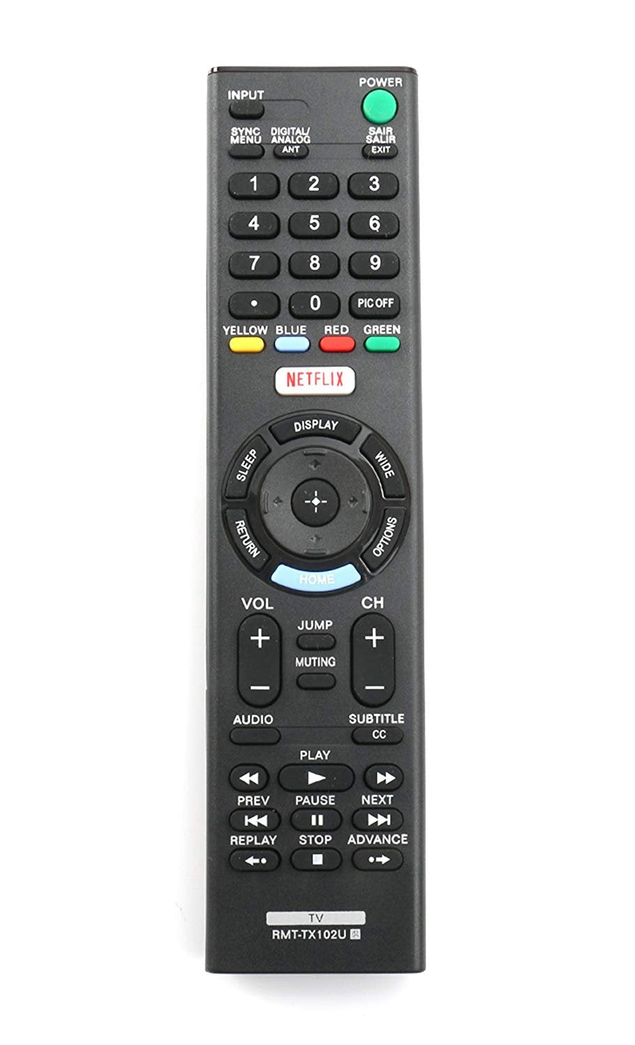 Universal for Sony-TV-Remote, Compatible with Sony Bravia Smart LCD LED HD TVs RMT-TX100U RMT-TX102U RMT-TX300U