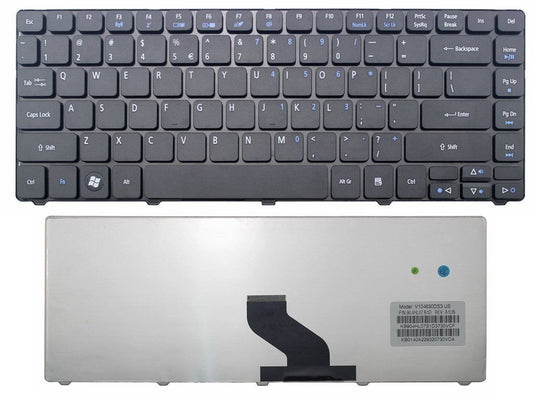 New Laptop Keyboard Replacement for Acer Aspire ZQH ZQ8A ZQ1 AEZQ1R00210 V104646AS3 US Black Color