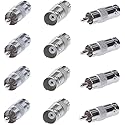 Cctv4Less BNC Female to RCA Male Adapter Straight Connector for CCTV Security Camera Systems (30)