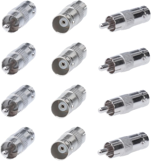 Cctv4Less BNC Female to RCA Male Adapter Straight Connector for CCTV Security Camera Systems (20)