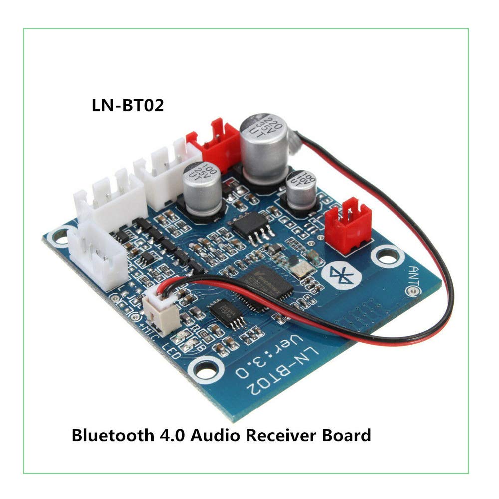 Comimark 1Pcs Bluetooth 4.0 Audio Receiver Board Stereo Sound Module for Car Phone LN-BT02