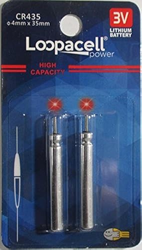 LOOPACELL 2 CR435 CR435 BR435 435 Pin Type Cell Batteries Fishing Floats Bobber Lithium Cells